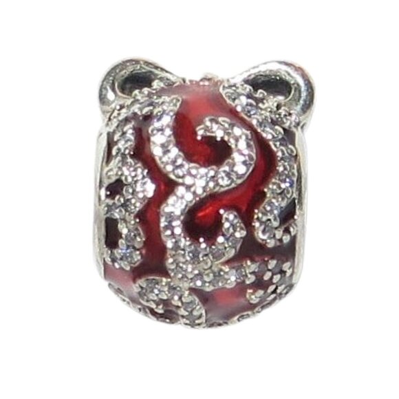 Pandora Christmas NYC Rockettes Ornament 2017 Enamel CZ SS .925 Charm 796259EN09 - Picture 2 of 7